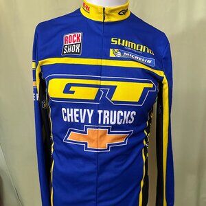 Vintage De Marchi Chevy Trucks Shimano Rock Shox Men's Cycling Long Sleeve Jerse